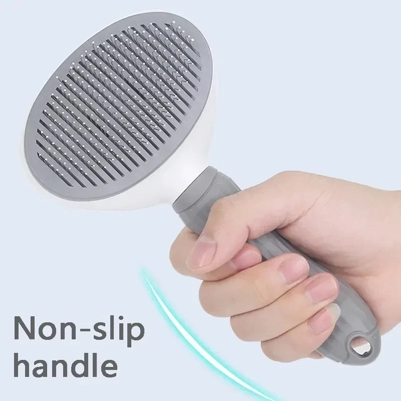 Self-Cleaning Pet Brush 🐶🐱 | Removes Loose Hair & Detangles with 1 Click